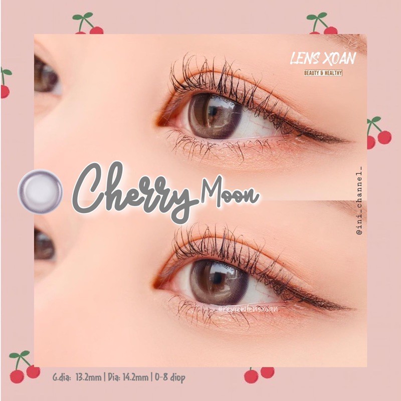 KÍNH ÁP TRÒNG CHERRY MOON GRAY CỦA OLENS : LENS HIỆU ỨNG TRĂNG KHUYẾT XÁM | LENS XOẮN