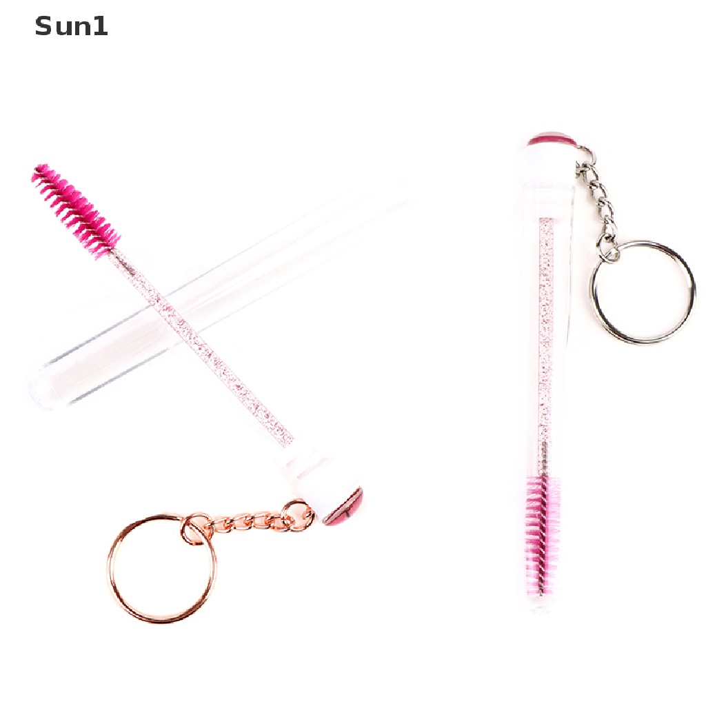 (Hàng Mới Về) Ống mascara Trang Trí Kim Tuyến Kèm Móc Khóa