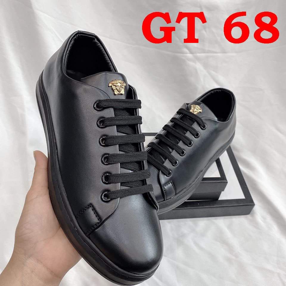 Giày Thể Thao Nam, giày sneakers nam Màu đen da cao cấp