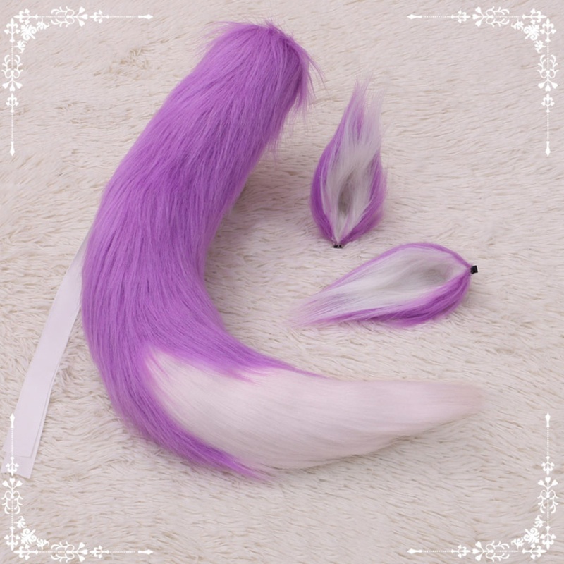 Tai Sói Giả Phối Lông Thú Dùng Hóa Trang Cho Người Lớn Và Trẻ Em