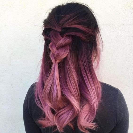 Combo nhuộm tóc màu Rose Gold / màu hồng đào ánh vàng (kèm trợ nhuộm, găng tay)