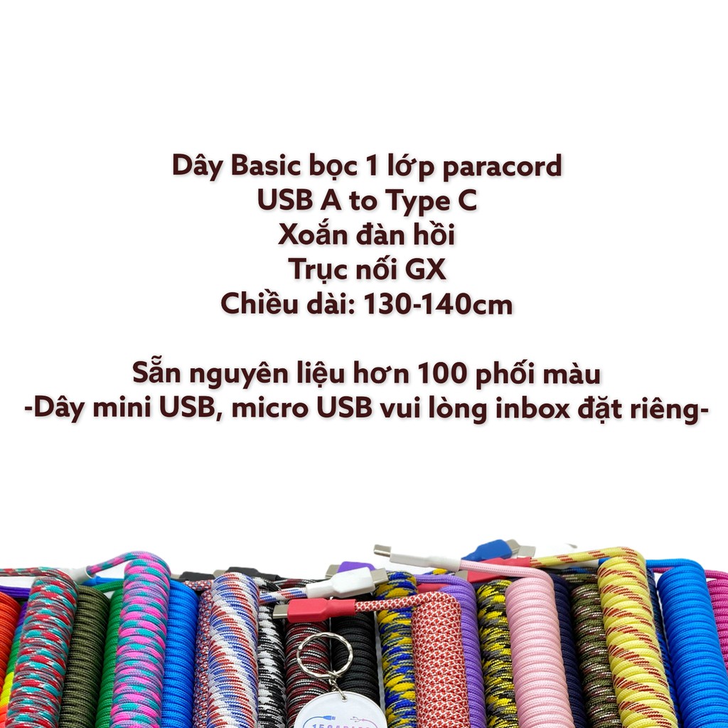 Dây cáp custom cho bàn phím cơ - Loại cơ bản [15Cables] - Custom cable | BigBuy360 - bigbuy360.vn