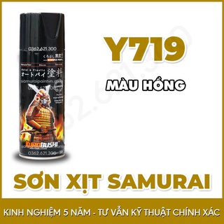 Sơn samurai màu hồng Y719 - Chai sơn xịt samurai màu hồng