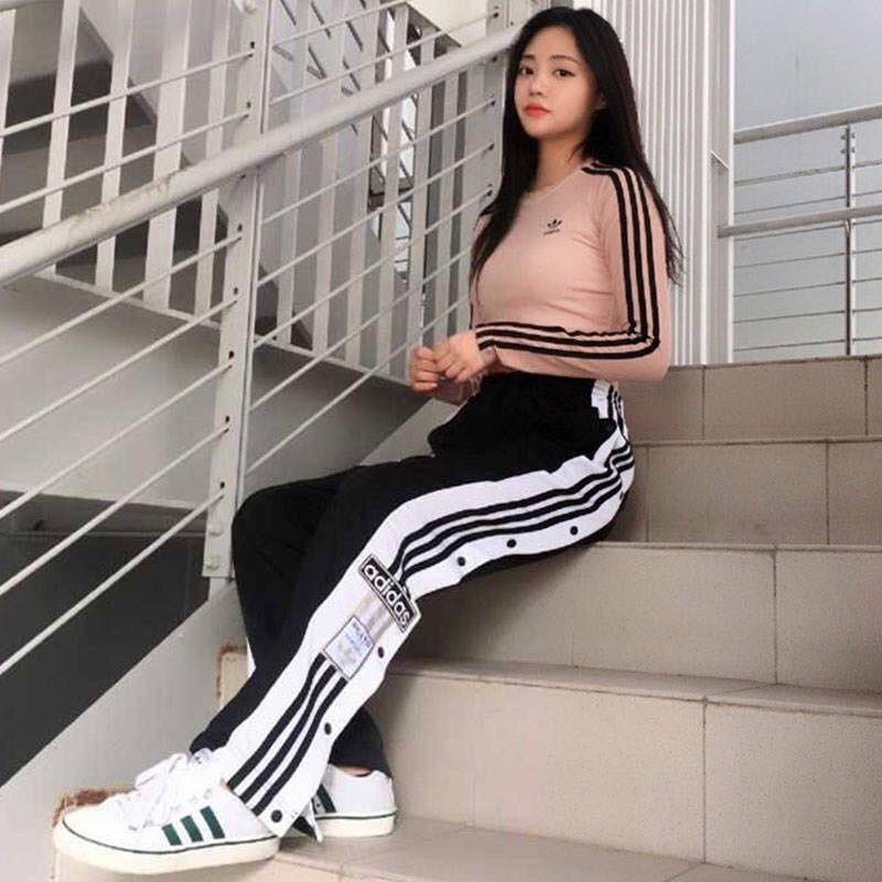 Quần Thể Thao Adidas Ống Đứng Thời Trang Cặp Đôi