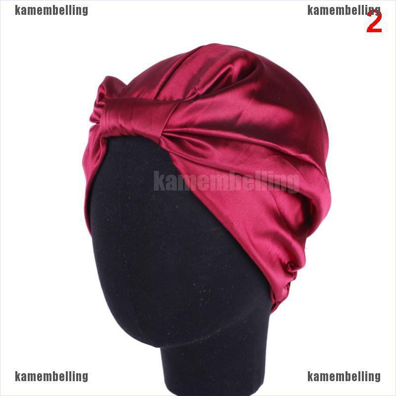 Mũ Trùm Đầu Bằng Lụa Co Giãn Chăm Sóc Tóc Khi Ngủ Dành Cho Nữ
