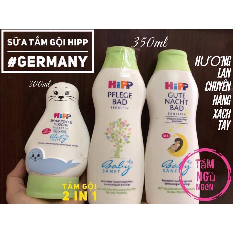 Sữa Tắm Gội Hipp Đức  Cho Bé Hàng Nội Địa Đức