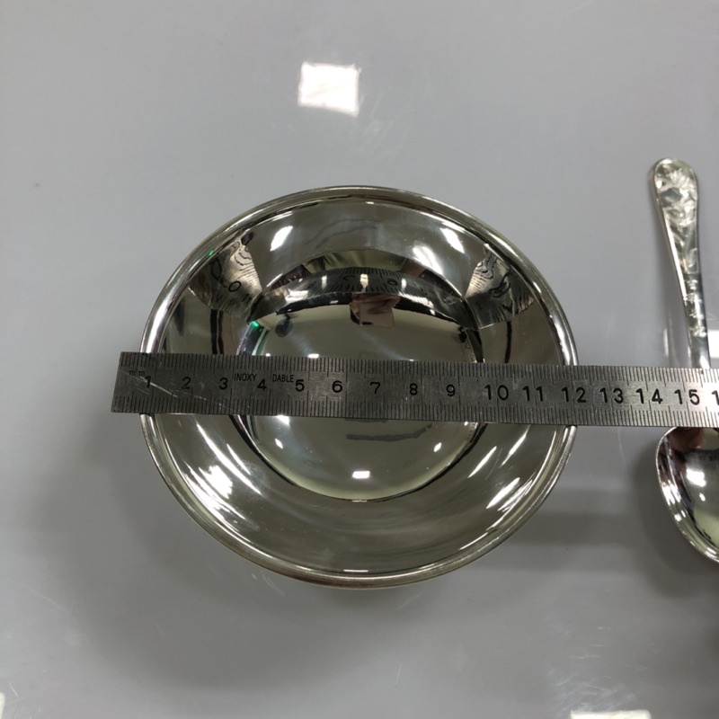 Bộ bát đũa thìa bạc thật 100%