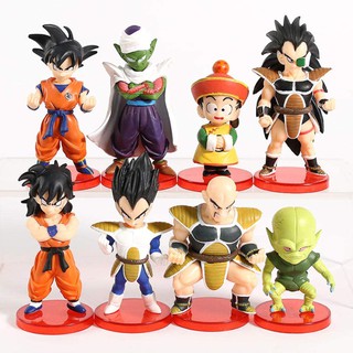 Mô hình Dragon Ball - Figure Set 8 nhân vật Dragon ball Z WCF (cao 3~10cm)