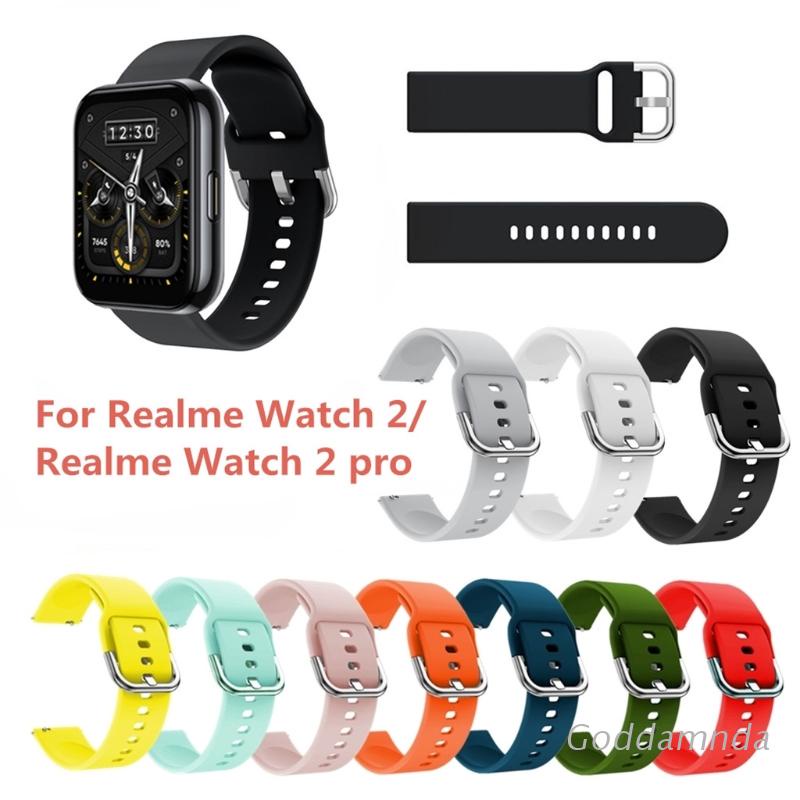 Dây đeo đồng hồ bằng silicon 22mm cho Realme- Watch 2 / 2 Pro