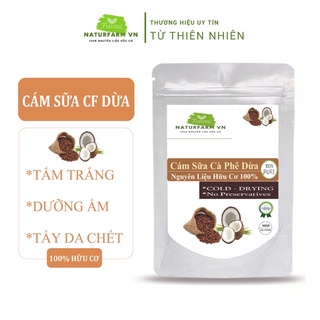 Bột cám sữa non cà phê dừa nguyên chất Organic - tắm trắng & Tẩy da chết , Bột handmade