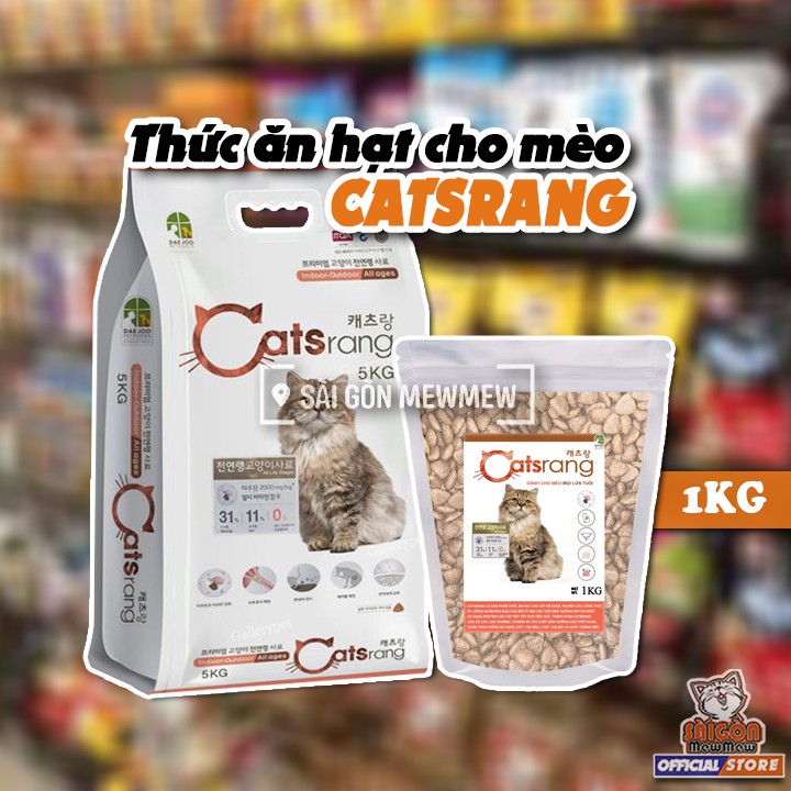 Thức ăn hạt Hàn Quốc Catsrang cho mèo gói chiết