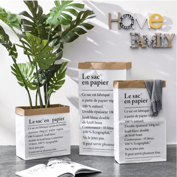 (2 LỚP SIÊU DÀY CHẮC) Túi giấy Lesac dày dặn 2 lớp có thể tách rời chụp lookbook, livestream, trang trí siêu xinh