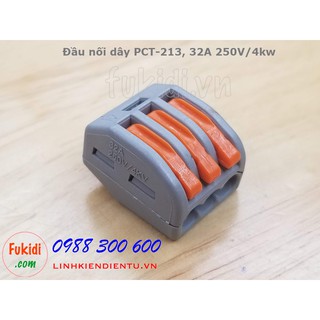 10 cái cút nối dây, đầu nối dây pct-213 32a 250v 4kw