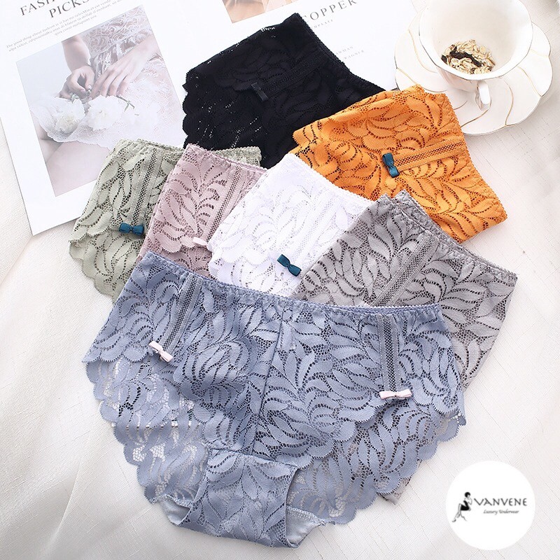 QUẦN LÓT REN PHỐI NƠ CÁCH ĐIỆU CẠP VỪA KHÔNG LỘ VIỀN CAO CẤP MỚI Q216