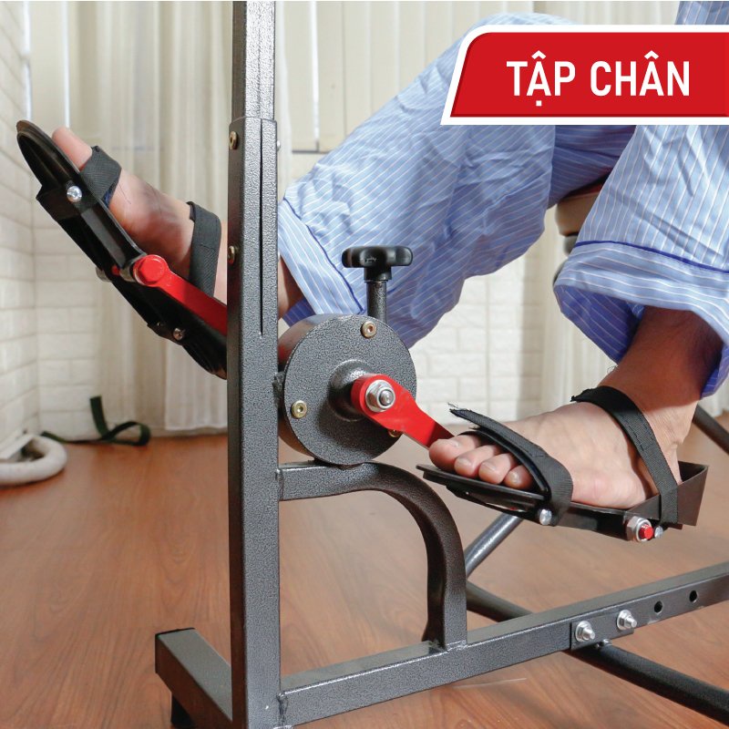 Thiết bị tập phục hồi chức năng sau tai biến Fujila cải tiến có đai giữ cố định người bệnh 4 trong 1