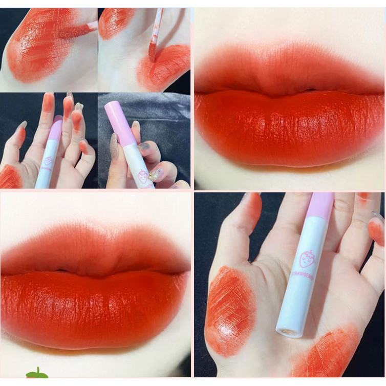[Hàng mới về] Son bóng trang điểm mùi hương trái cây dưỡng ẩm chống thấm nước không phai màu | BigBuy360 - bigbuy360.vn