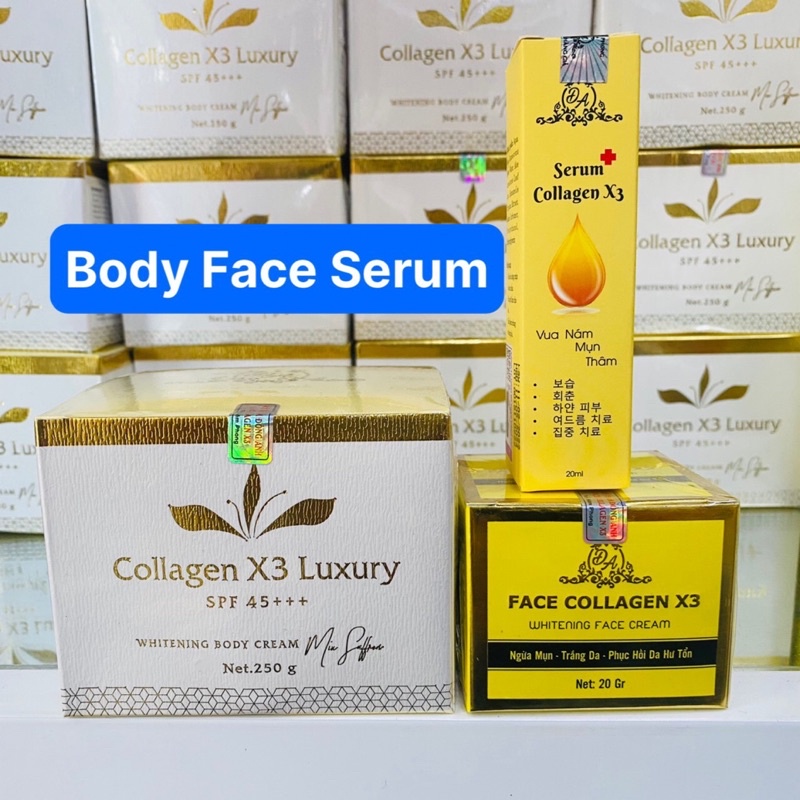Combo Body + Face + Serum X3 Đông Anh Chính Hãng 100%