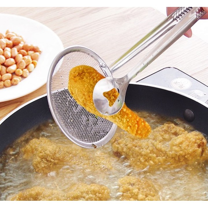 Dụng Cụ Gắp Đồ Chiên Ván Dầu Mỡ 2in1