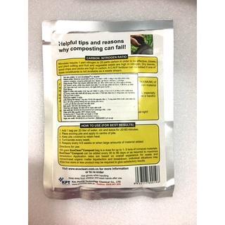 Ecoclean COMPOST - VI SINH Ủ PHÂN COMPOST HỘ GIA ĐÌNH 100gr/ gói