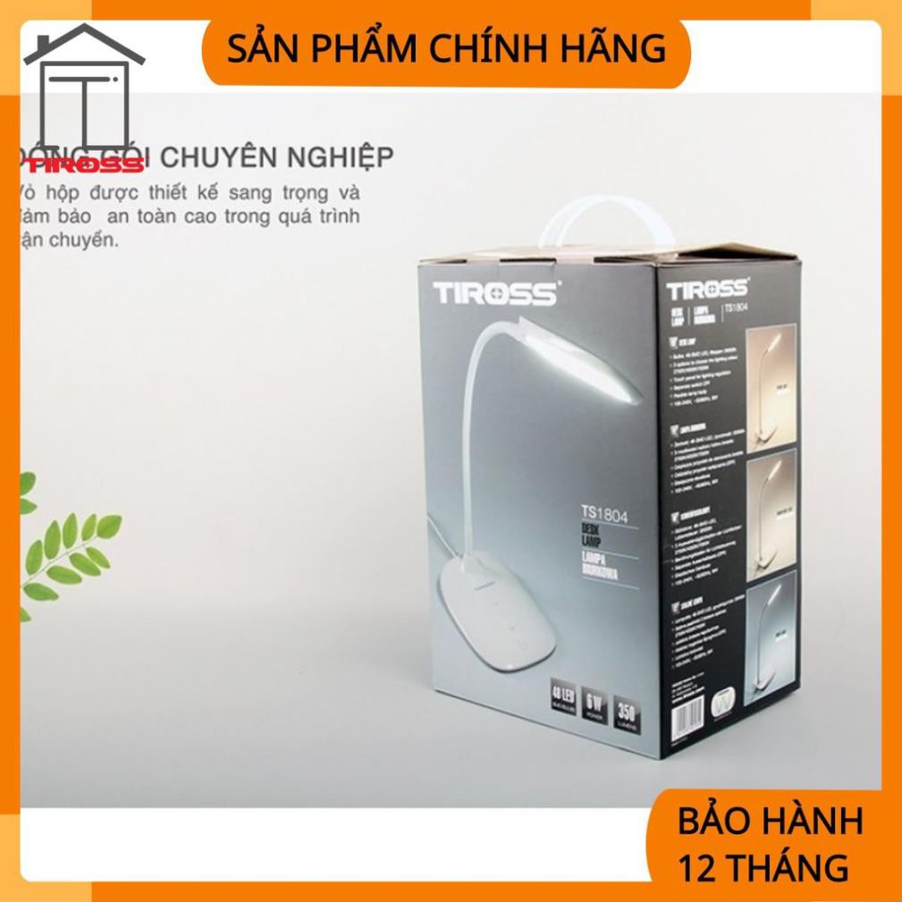 [Tiross-Việt Nam] Đèn Bàn LED Chống Cận Tiross TS1804 - 6W - Nowship 24/7