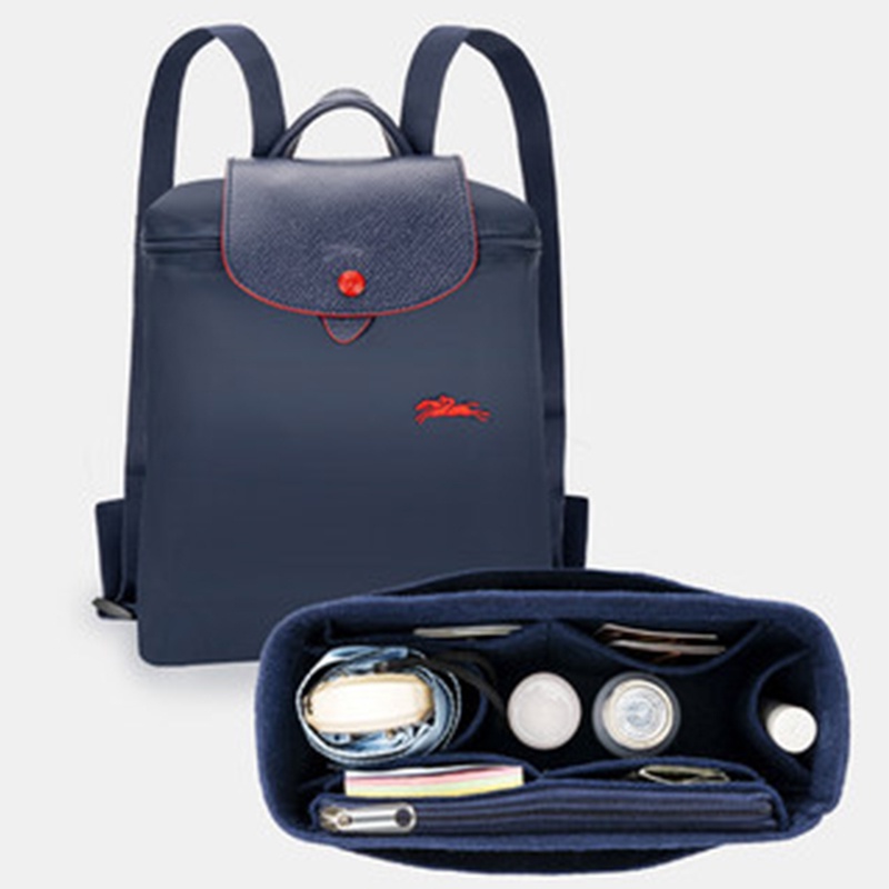 Túi EVERTONER vải nỉ có ngăn đựng mỹ phẩm để bên trong ba lô Le Pliage