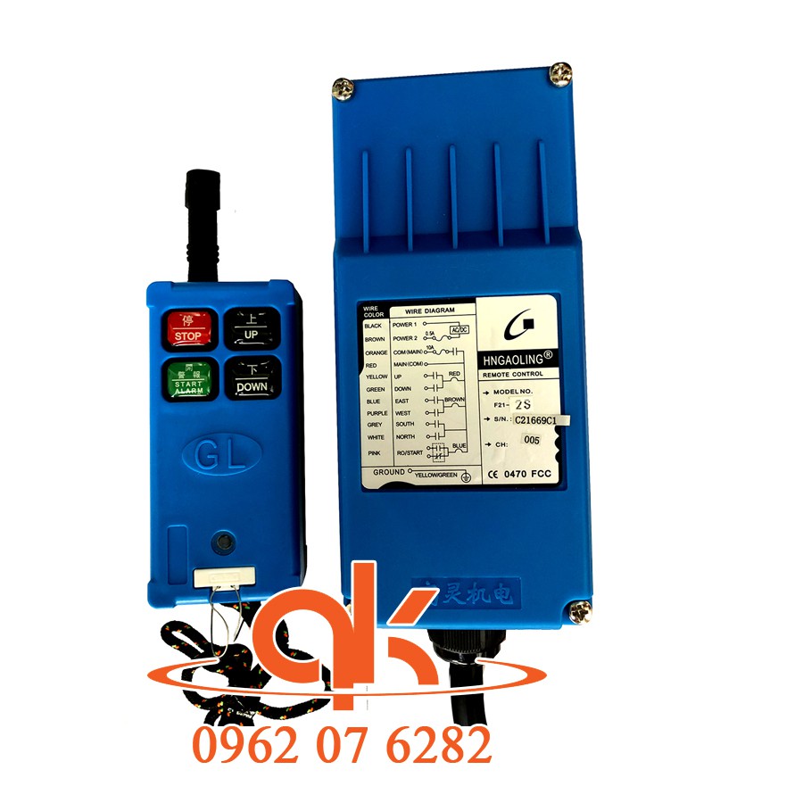 Bộ điều khiển cẩu trục từ xa GaoLing F21-2S
