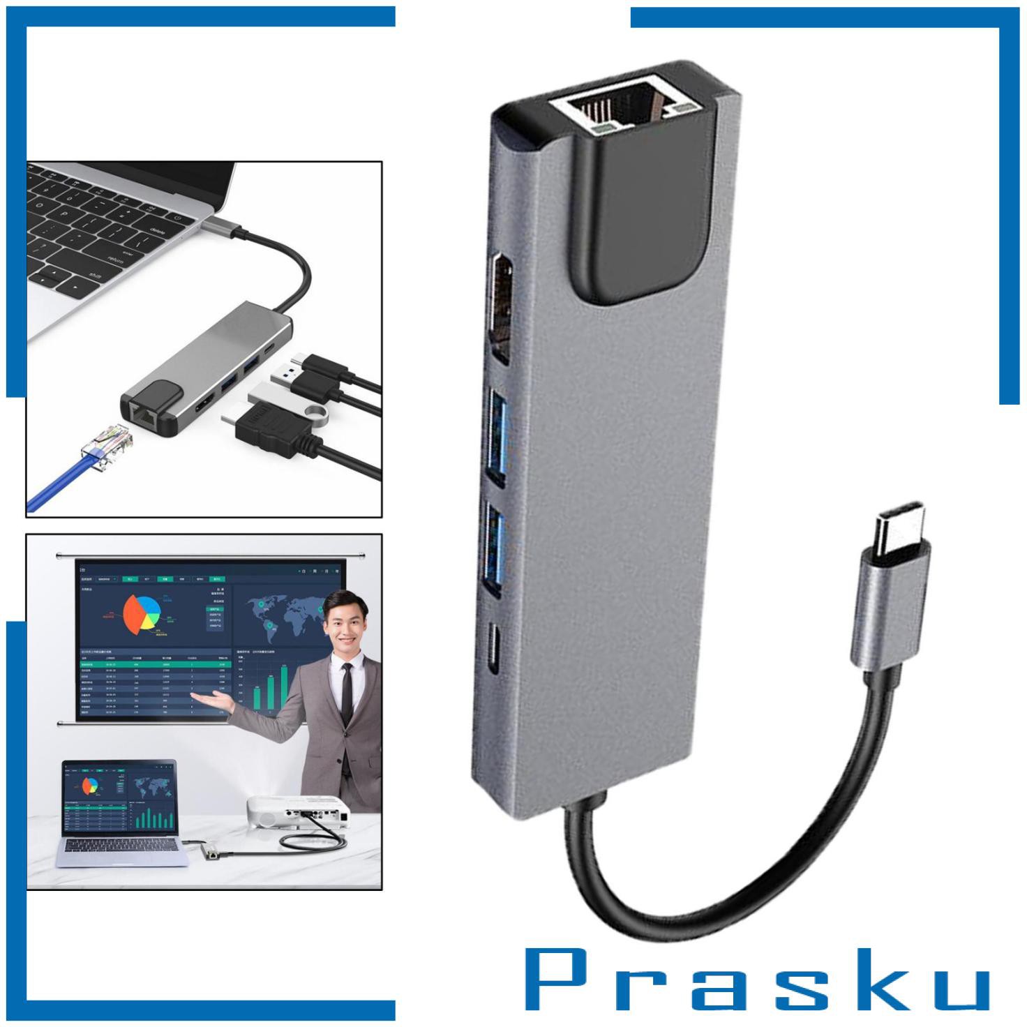 Cáp Mở Rộng 5 Trong 1 Usb Type-C Hub Usb 3.0 | BigBuy360 - bigbuy360.vn