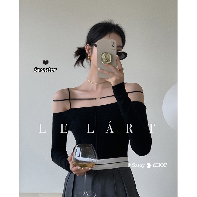 QADCOL  Áo sweater Dệt Kim Tay Dài Thiết Kế Mới Mùa Thu Nhỏ Nhắn Sang Trọng Cho Nữ