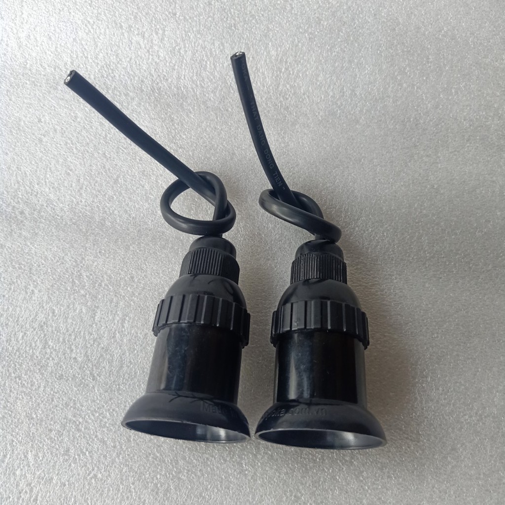 Bộ 2 đui đèn chịu mưa E27 dây dài 20cm SOPOKA