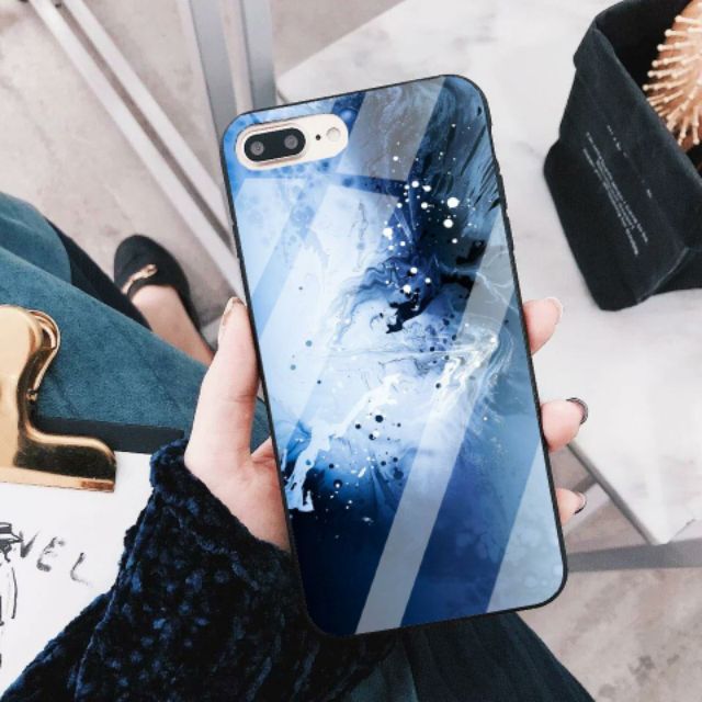 Ốp Lưng Kính Bóng 13ProMax 12ProMax 11ProMax XSMAX X XS 7Plus FUKISHOP