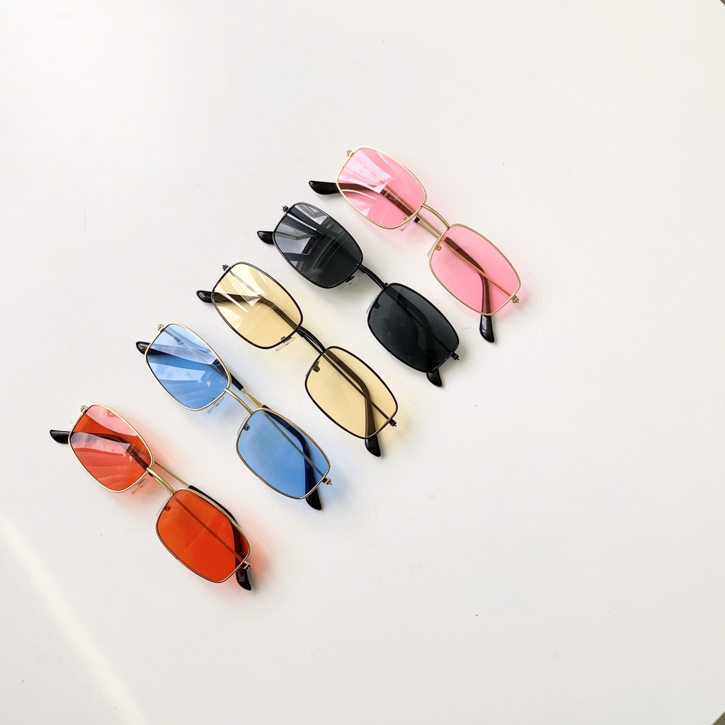 [Mã FARSSTGRE giảm 5K đơn bất kỳ] Mắt kính thời trang vuông nhiều màu gọng kính mát nam nữ hot trend sành điệu AH1279 | BigBuy360 - bigbuy360.vn