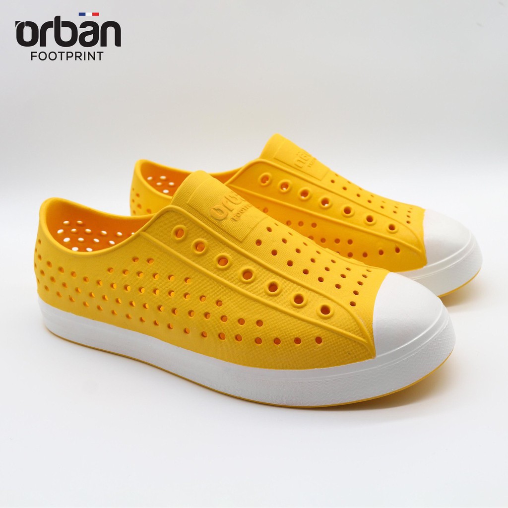 Giày nhựa đi mưa loại thông hơi Urban Footprint EVA fylon D2001 giày lỗ thời trang 6 màu