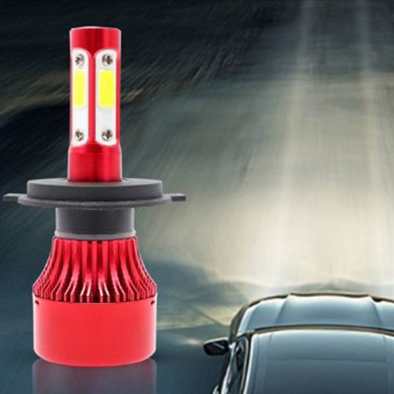 ez H7/H11/9005/9006/9004/9007/H13/5202/H4 1 pair of 360-degree luminous car LED headlight bulbs