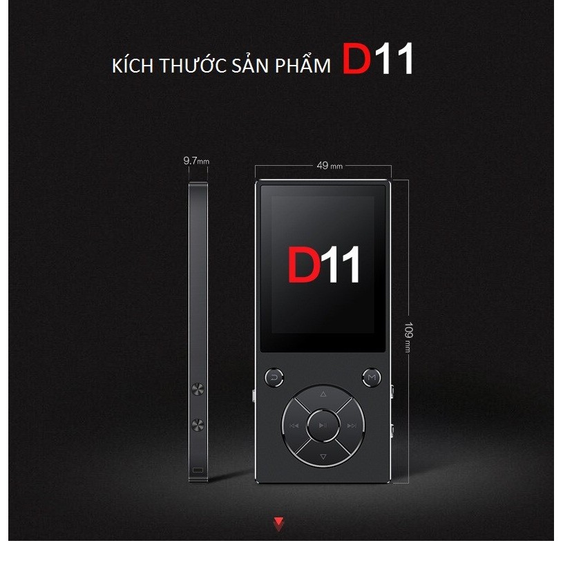 Máy Nghe Nhạc MP3 Bluetooth Ruizu D11 Bộ CAO CẤP
