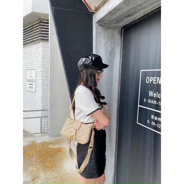 Túi Đeo Chéo , Đeo Vai Thời Trang❤HOT❤ Họa Tiết Lưới Kim Cương TX044