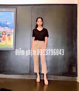 Quần suông cúc khoá