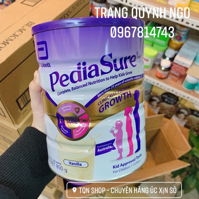 Sữa Pediasure Úc xách tay 850G