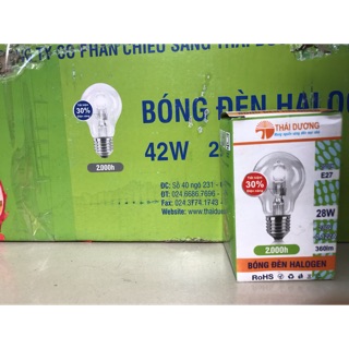 BÓNG ĐÈN HALOGEN 28W VÀ 42W ÁNH SÁNG VÀNG