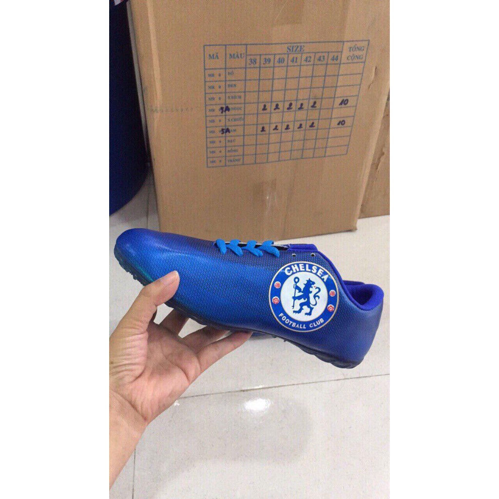 FRESIP HOT SẴN Giày bóng đá câu lạc bộ Chelsea xanh 2.0
