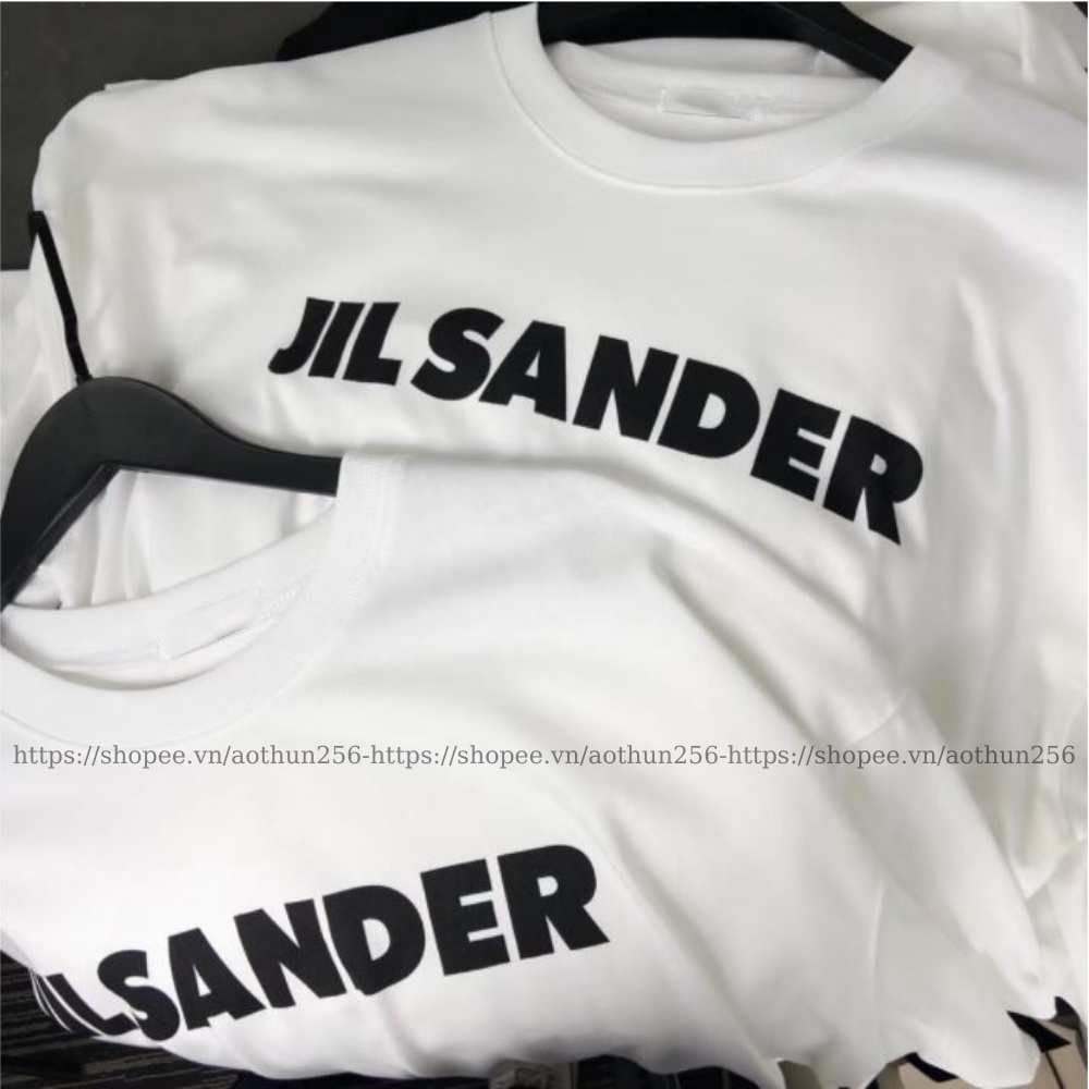 Áo Thun JILSANDER nam nữ unisex tay lỡ form rộng màu trắng basic phong cách ulzzang