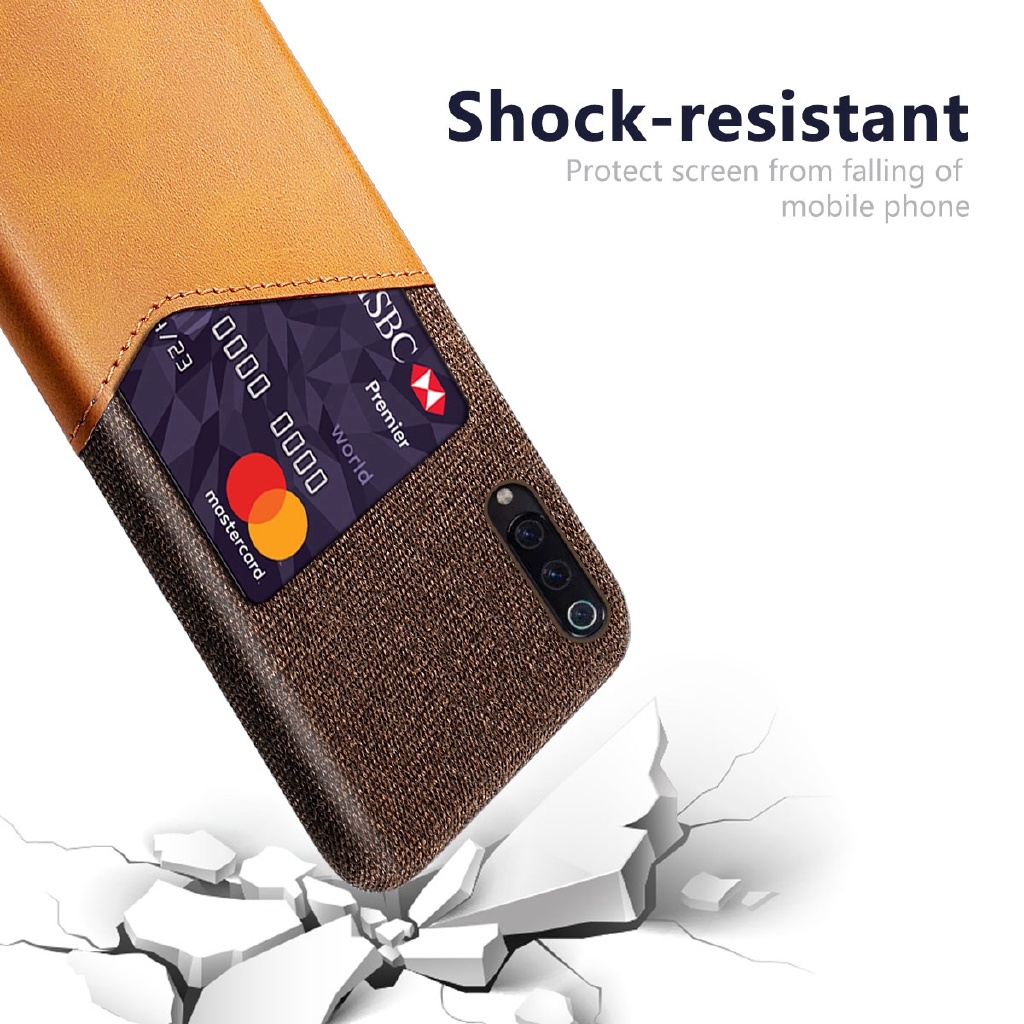 Xiaomi Mi 9 Mi 9 Pro Lite 8 Lite Pro 8 SE Case Luxury Leather Fabric Card Slot Shockproof Business Wallet Thin Cover