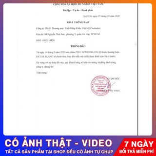 [CHÍNH HÃNG] Serum mụn DETOX BLANC  (hàng chuẩn 100% mẫu mới)