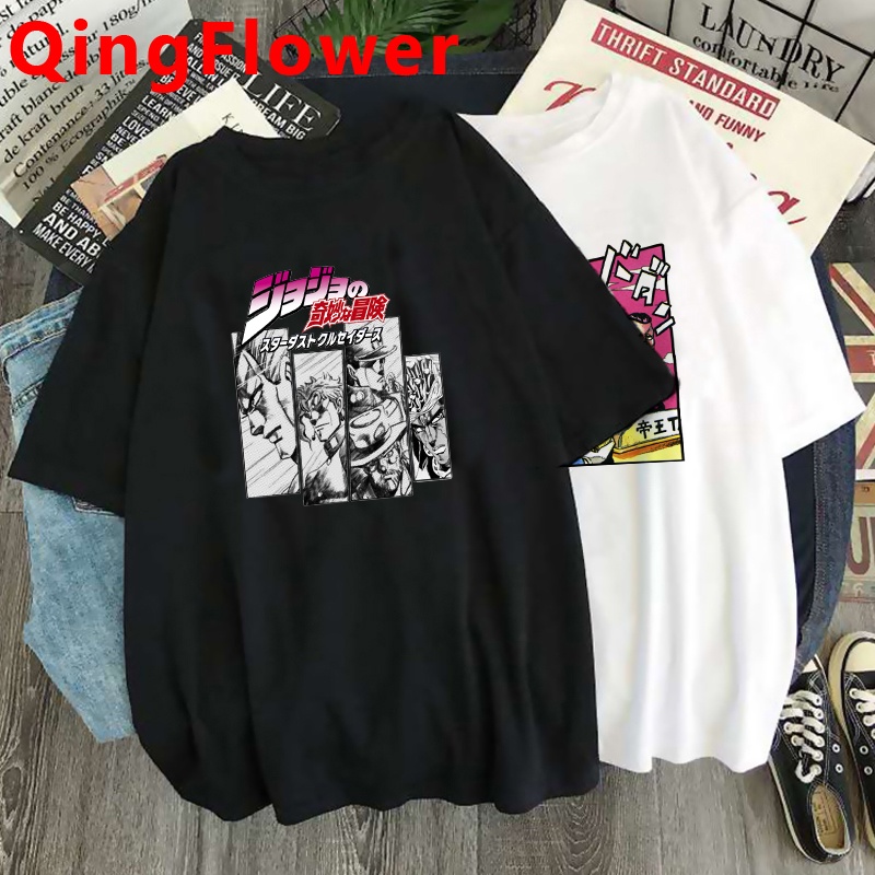 Áo Thun Tay Ngắn In Hình Anime Jojo Bizarre Adventure 90s Thời Trang Mùa Hè Dành Cho Nam