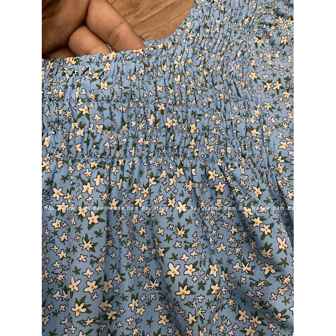 [SIZE 40-75KG] Đồ bộ lửng mặc ở nhà cho mẹ Bầu hoa maxi cao cấp thoáng mát mềm dễ thương có lưng thun điều chỉnh bụng