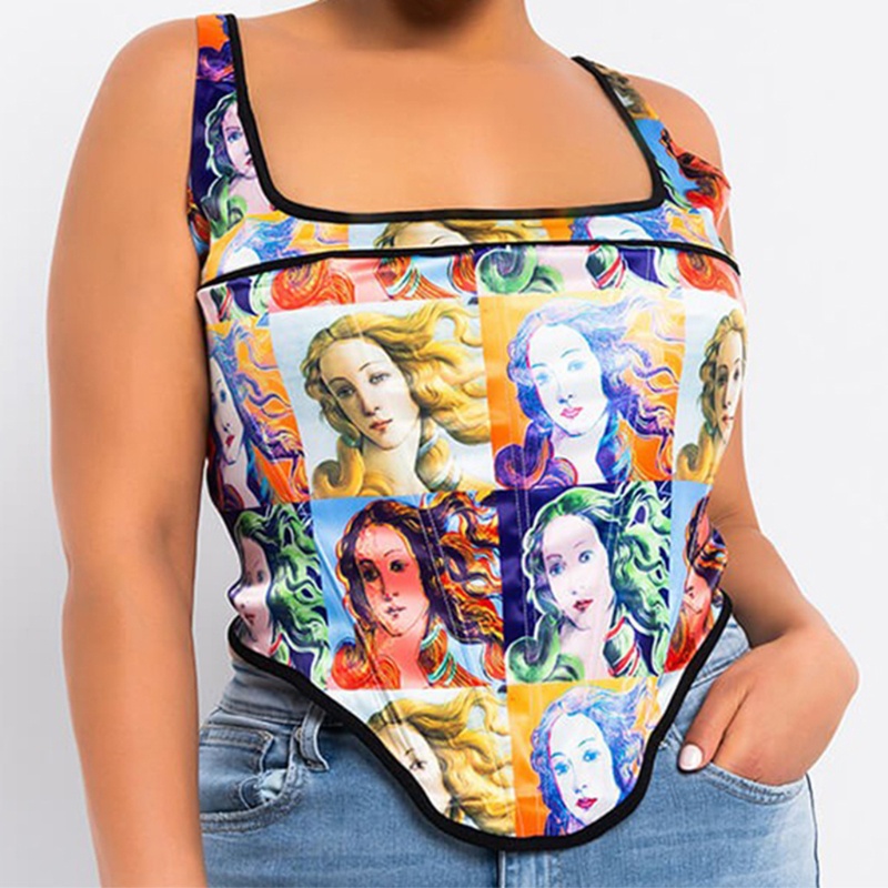 Áo Nịt Ngực Hở Lưng Họa Tiết Hoạt Hình Dễ Phối Đồ Thời Trang Cho Nữ