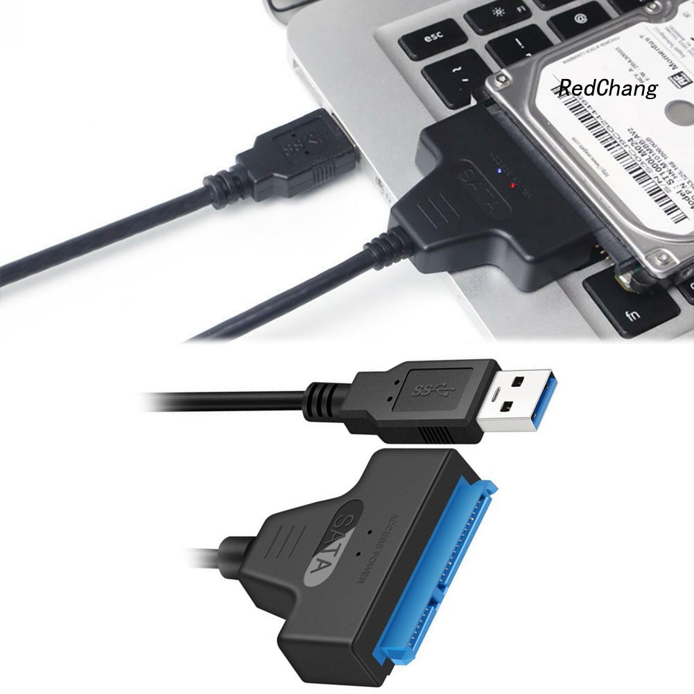 -SPQ- USB 3.0 to 22Pin SATA Adapter Cable 2.5inch Hard Disk Drive SSD Converter Cord