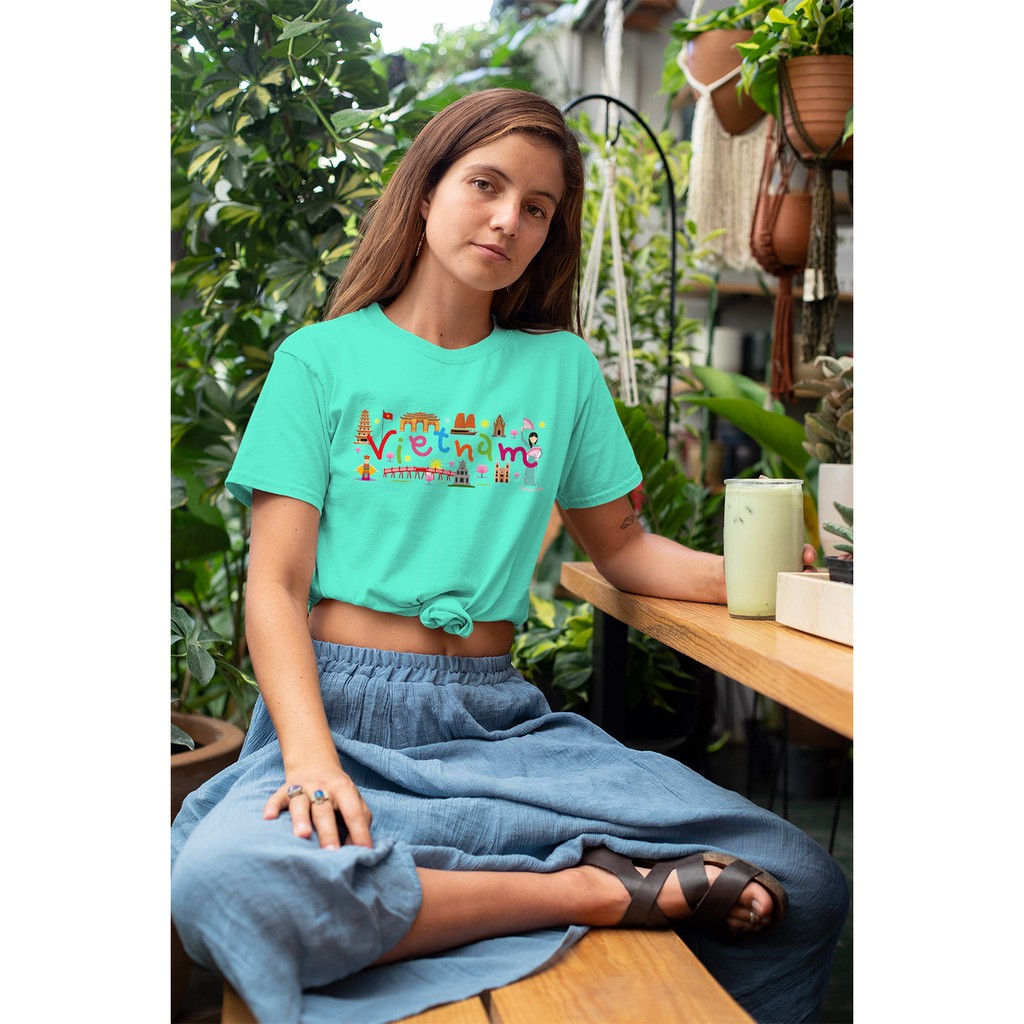 Áo thun Unisex Cotton - travel Việt Nam - Tôi Yêu Việt Nam
