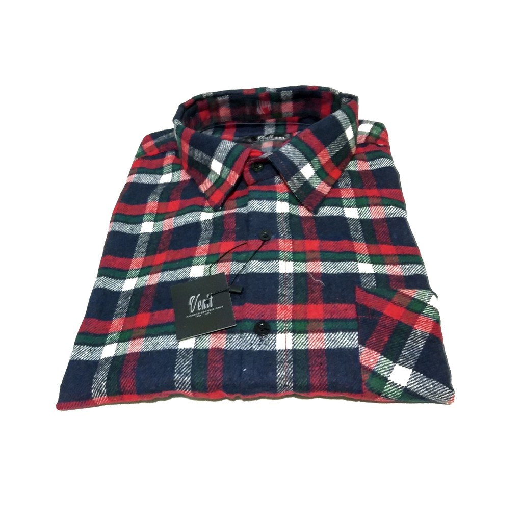 Áo Sơ Mi Nam Vải Flannel Size Lớn 3xl 4xl 5xl 6xl Màu Đen / Xanh Dương / Đỏ / Xanh Lá