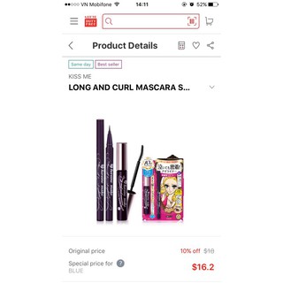 Mascara Kiss Me Heroine (Chuốt mi Kiss Me Heroine)