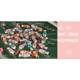 MÓC KHOÁ CÁ GỖ HANDMADE